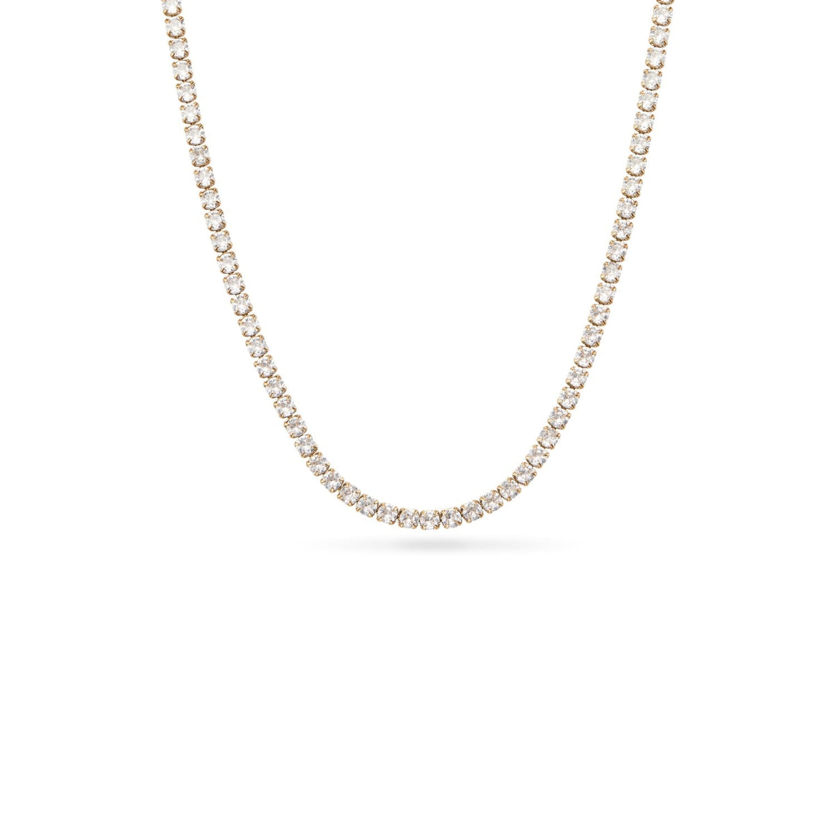 Butter Yellow Quartz Heart Necklace (Gold)