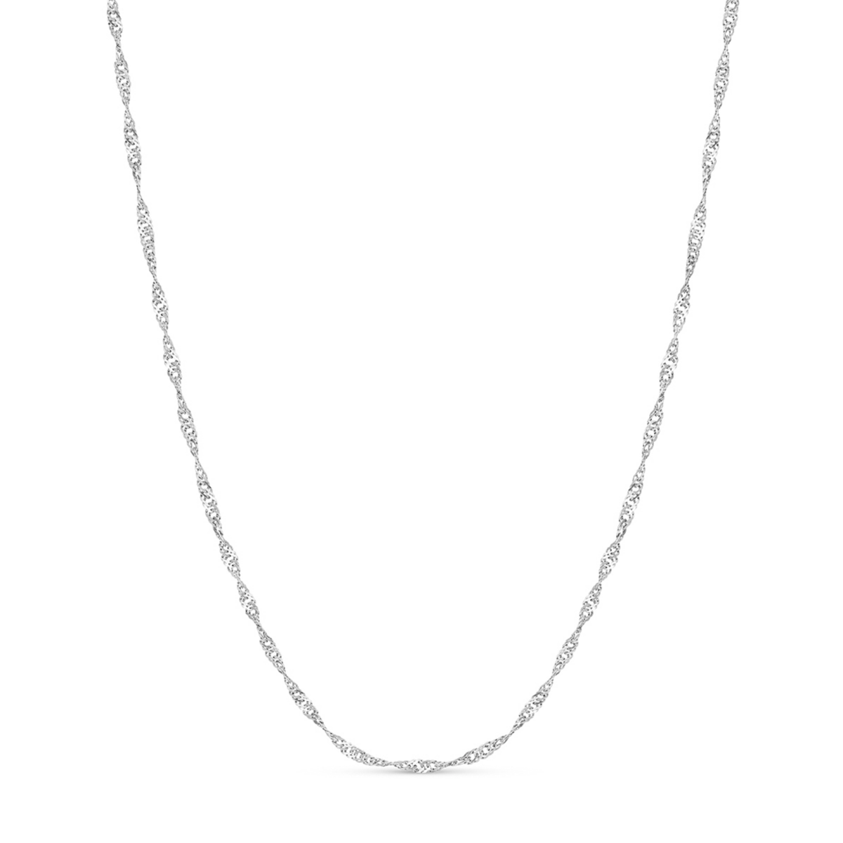 Layering Twisted Chain Necklace (Silver)