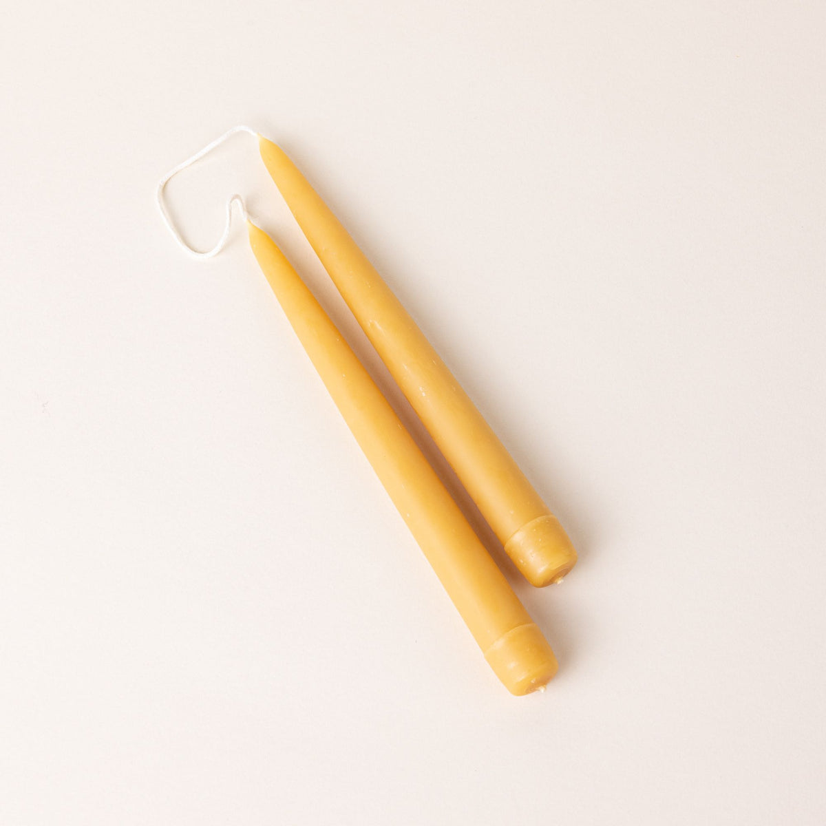 Beeswax Tapers, Pair