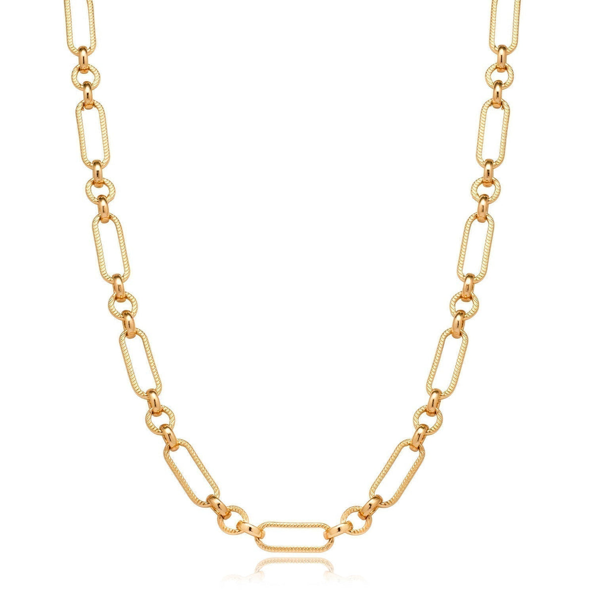 Figaro Chain Necklace (Gold)