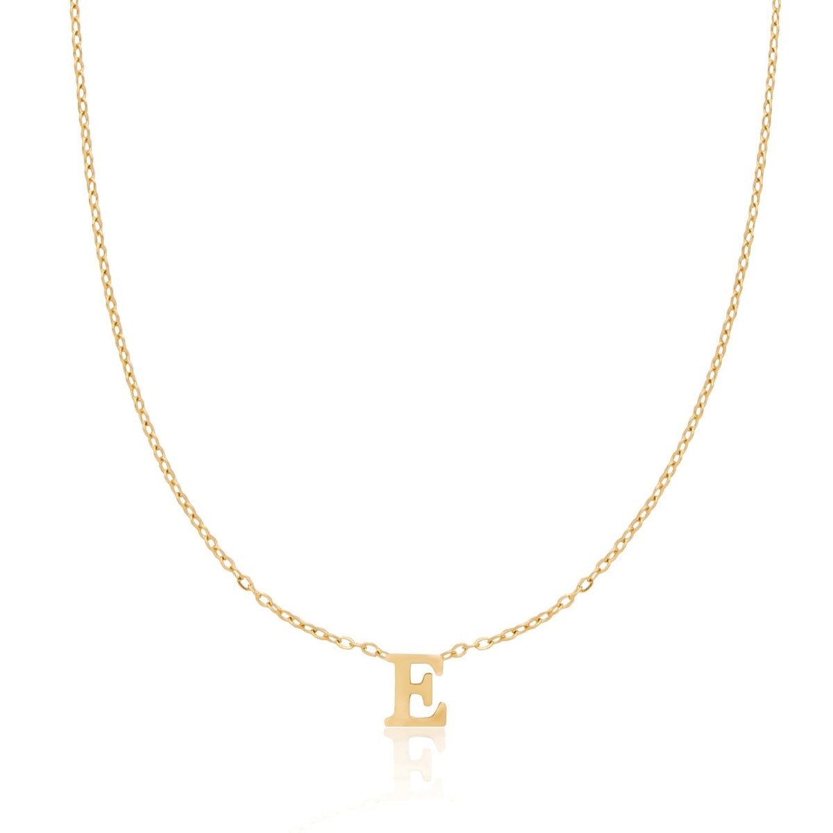 Mini Initial Necklace (Gold)