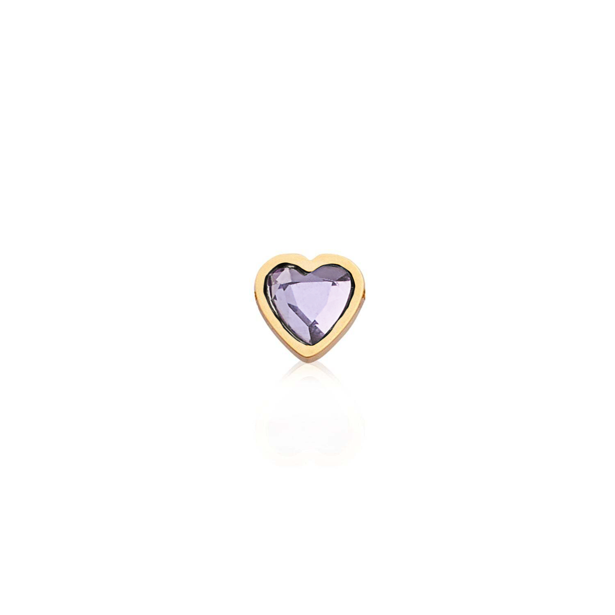 Made Mine Charms - Heart Birthstone Charms (Gold)