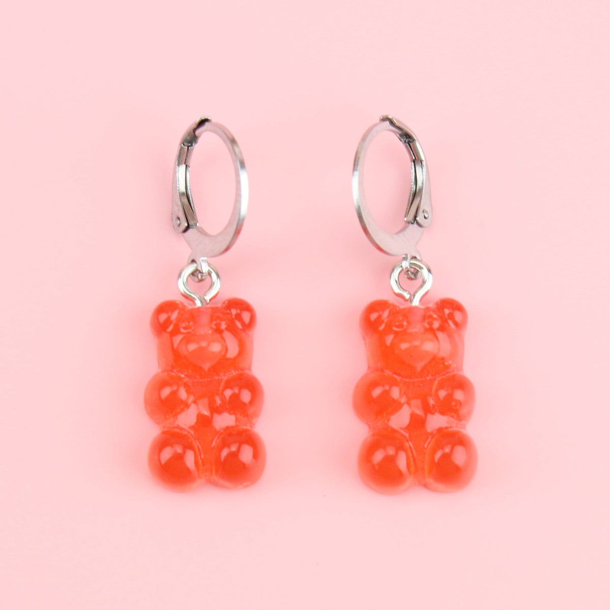 Strawberry Gummy Bear Earrings