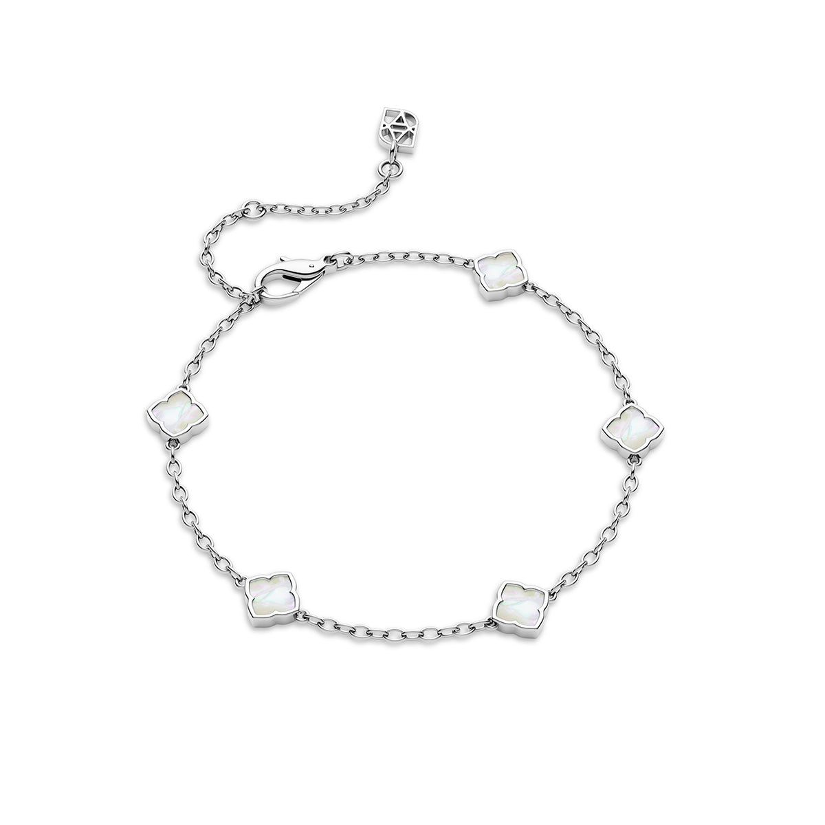 Mini Multi Clover Bracelet (Silver)