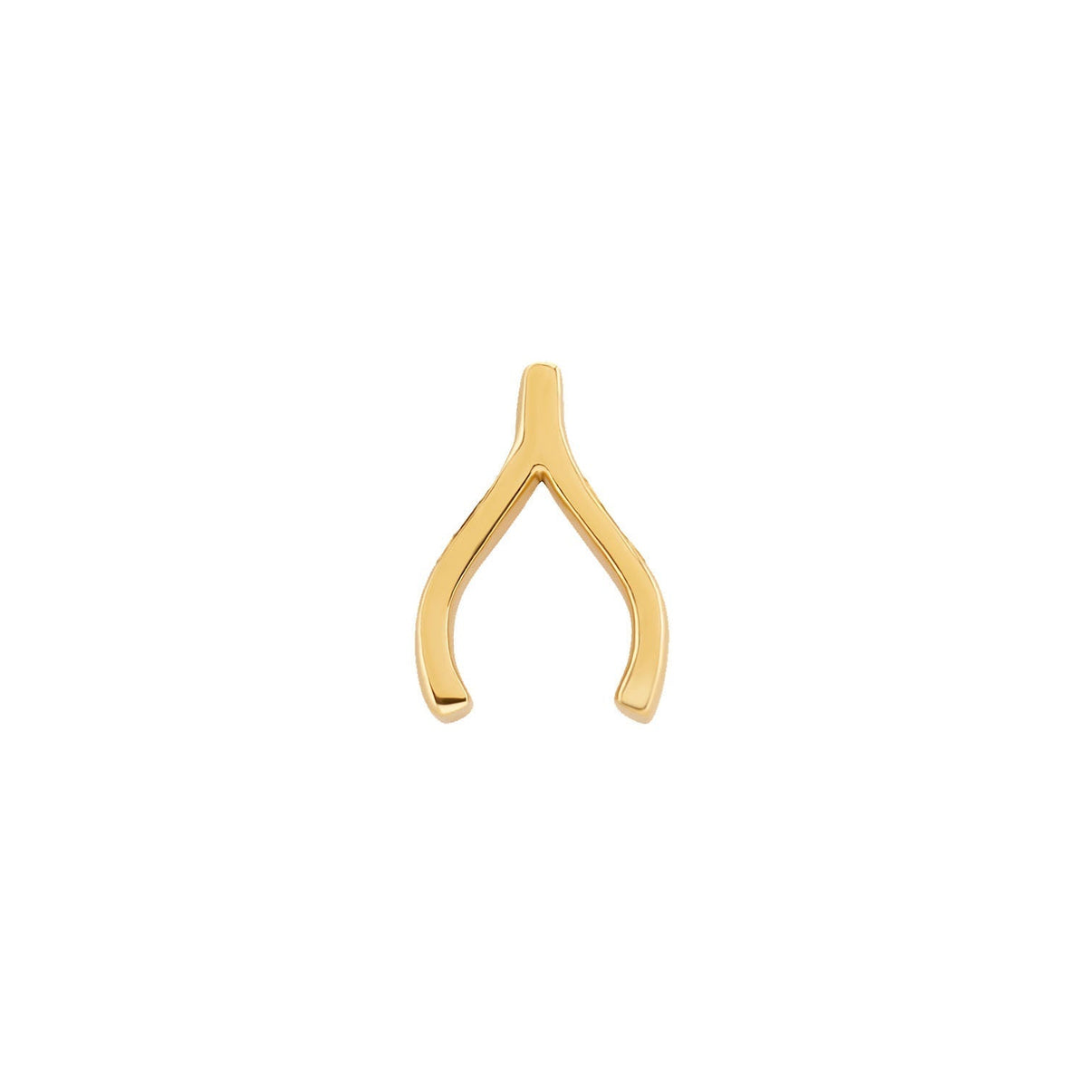 Made Mine Charms - Wishbone Charm (Gold)