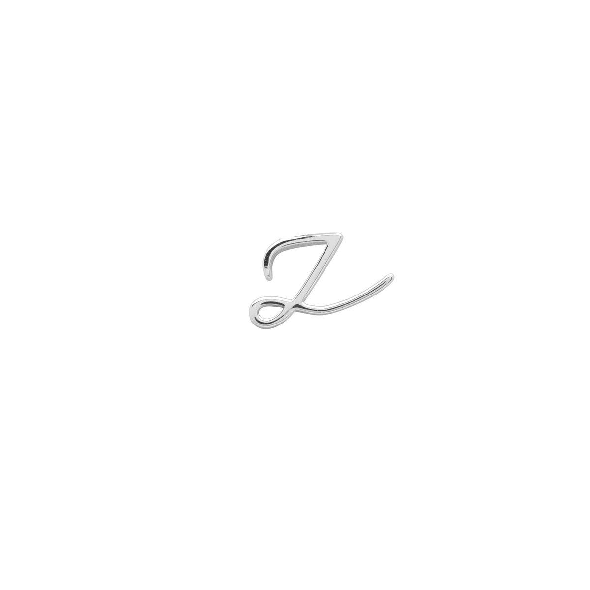 Signature Initial Stud Earring (Silver)