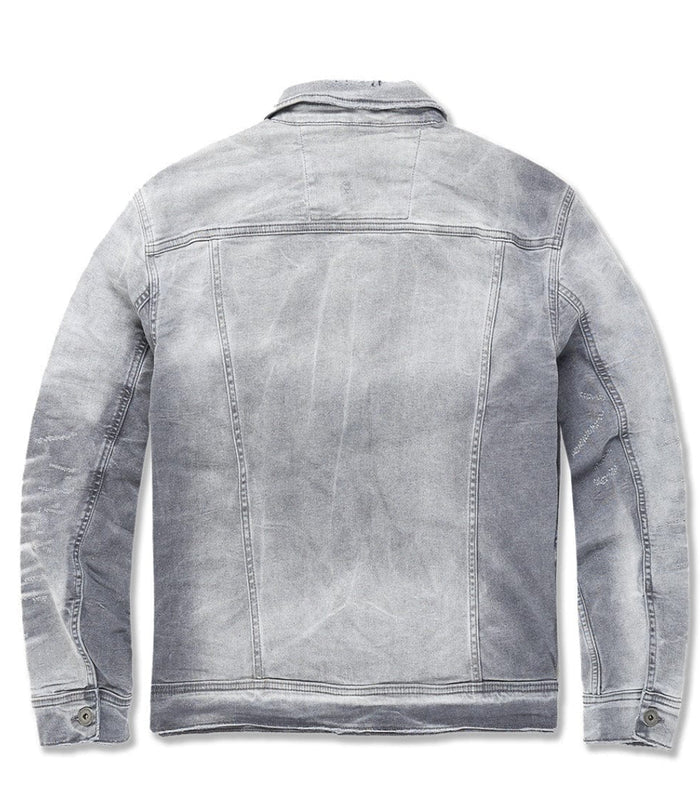 BAYSIDE DENIM TRUCKER JACKET (ARCTIC GREY)-JJ58R