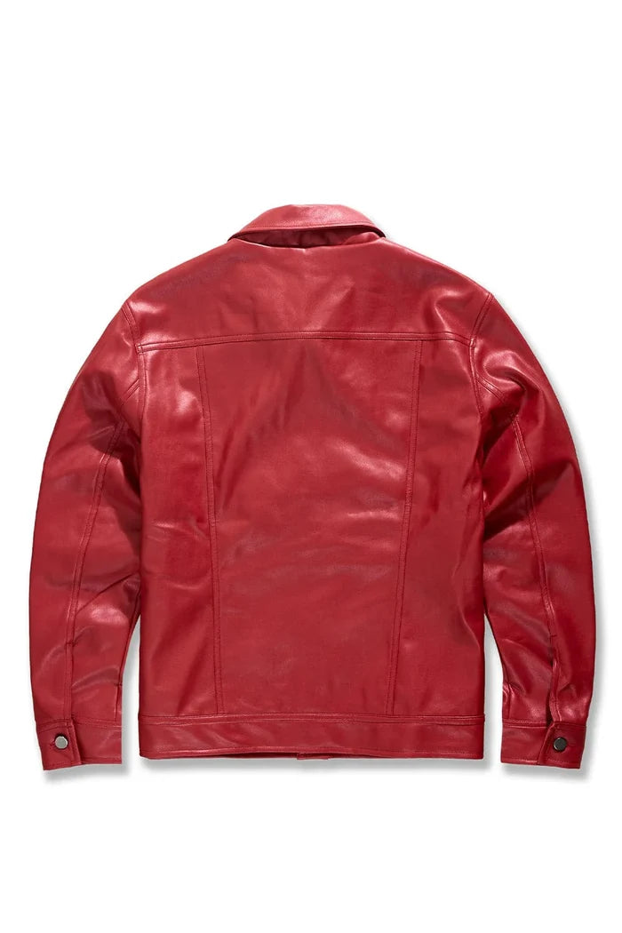 JORDAN CRAIG-ITHRILLER TRUCKER JACKET (RED)-JJ1218