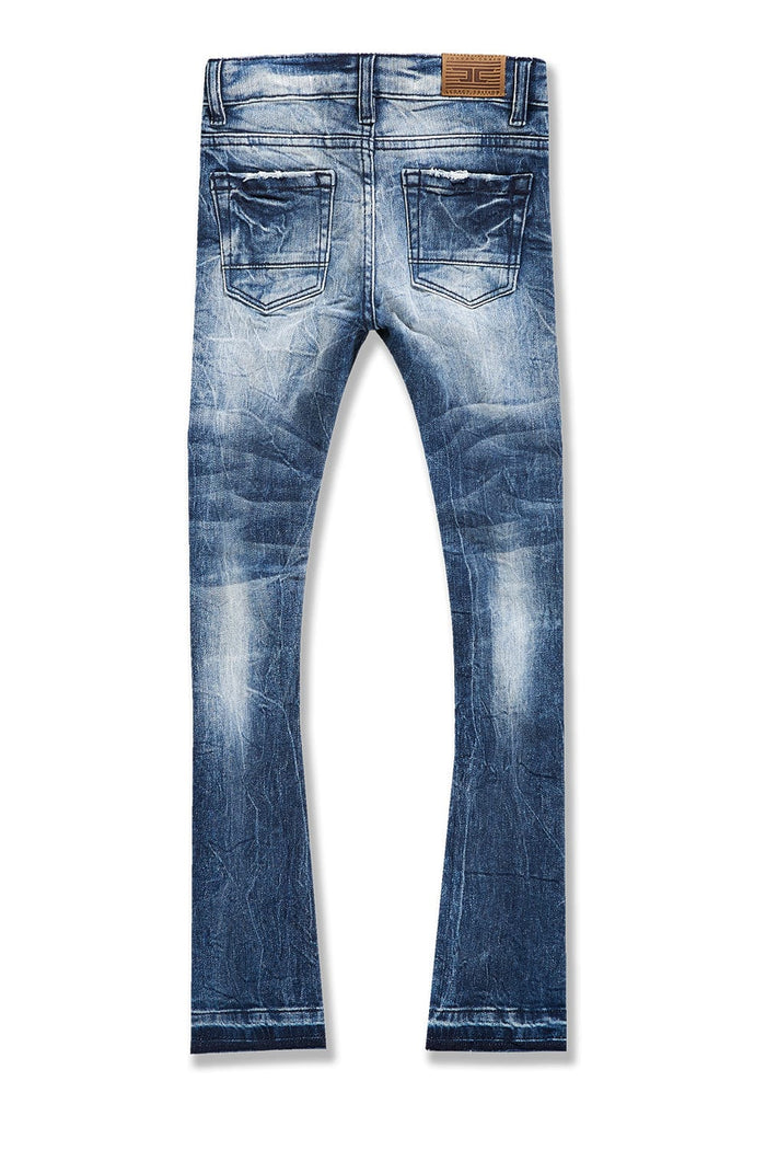 JORDANCRAIG-KIDS STACKED ROCKPORT DENIM (DEEP BLUE)-JTF1167RK