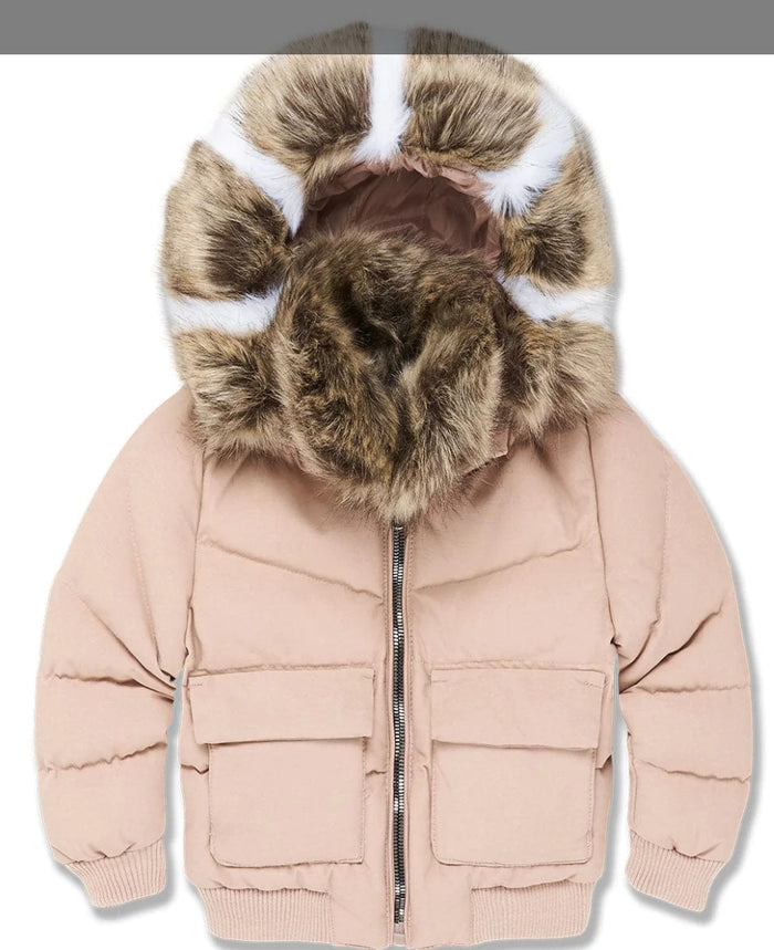 KIDS HOLLIS BOMBER JACKET (DUSTY ROSE)-91541k