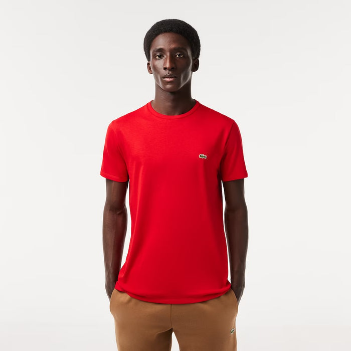 LACSTE-Men's Crew Neck Pima Cotton Jersey T-Shir—TH6709 51 240