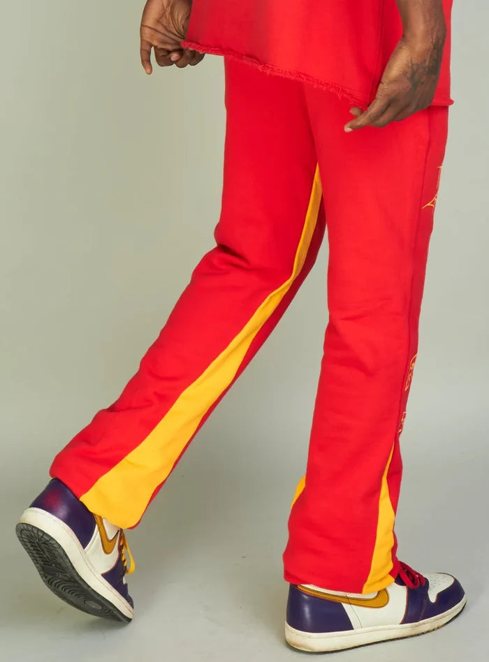 Politics Sweatpants - Isaacs - Red And Orange - 703