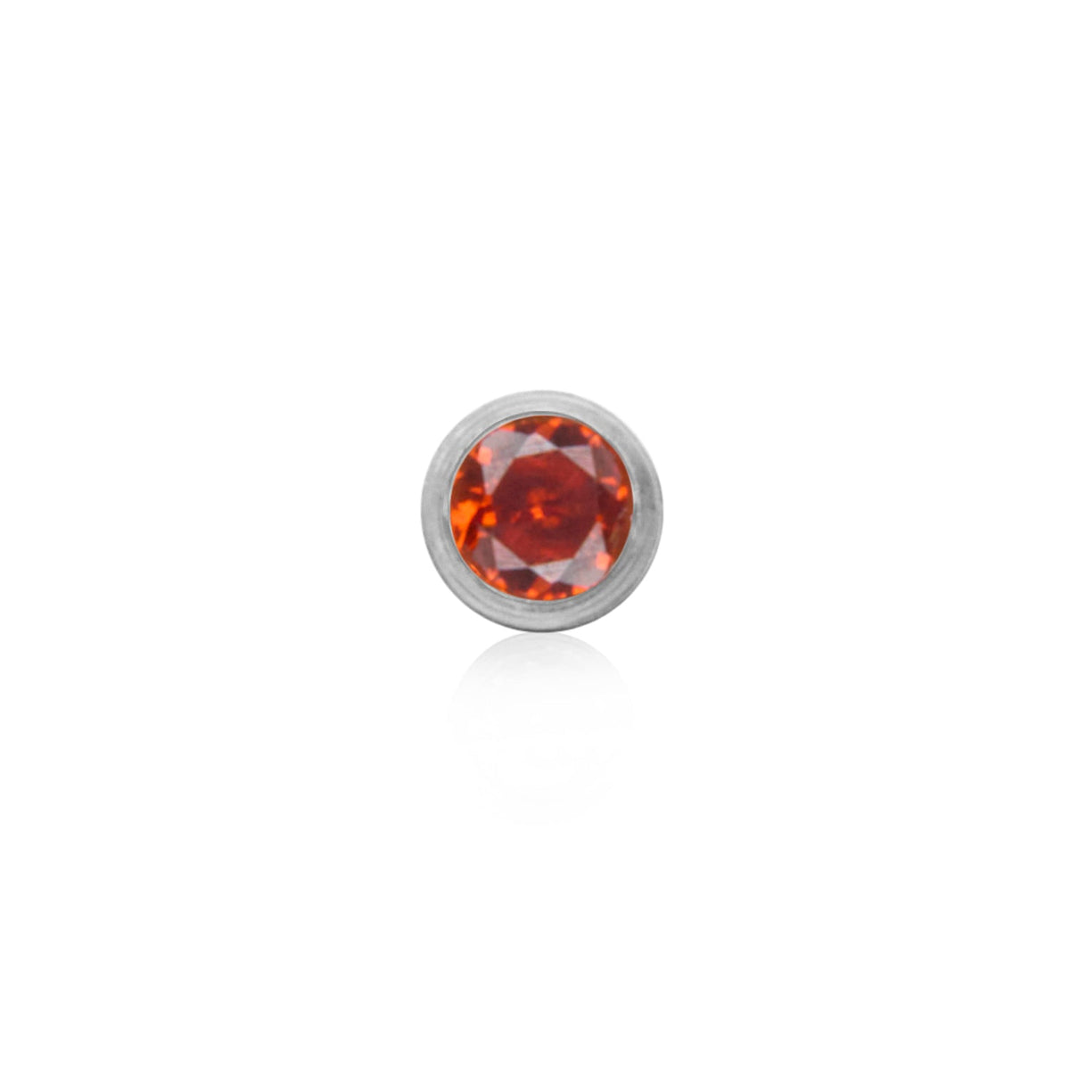 Birthstone Stud Earring (Silver)