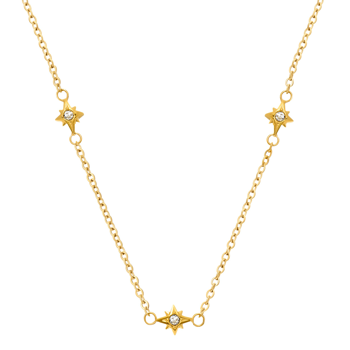 Organic Fingerprint Droplet Necklace (Gold)