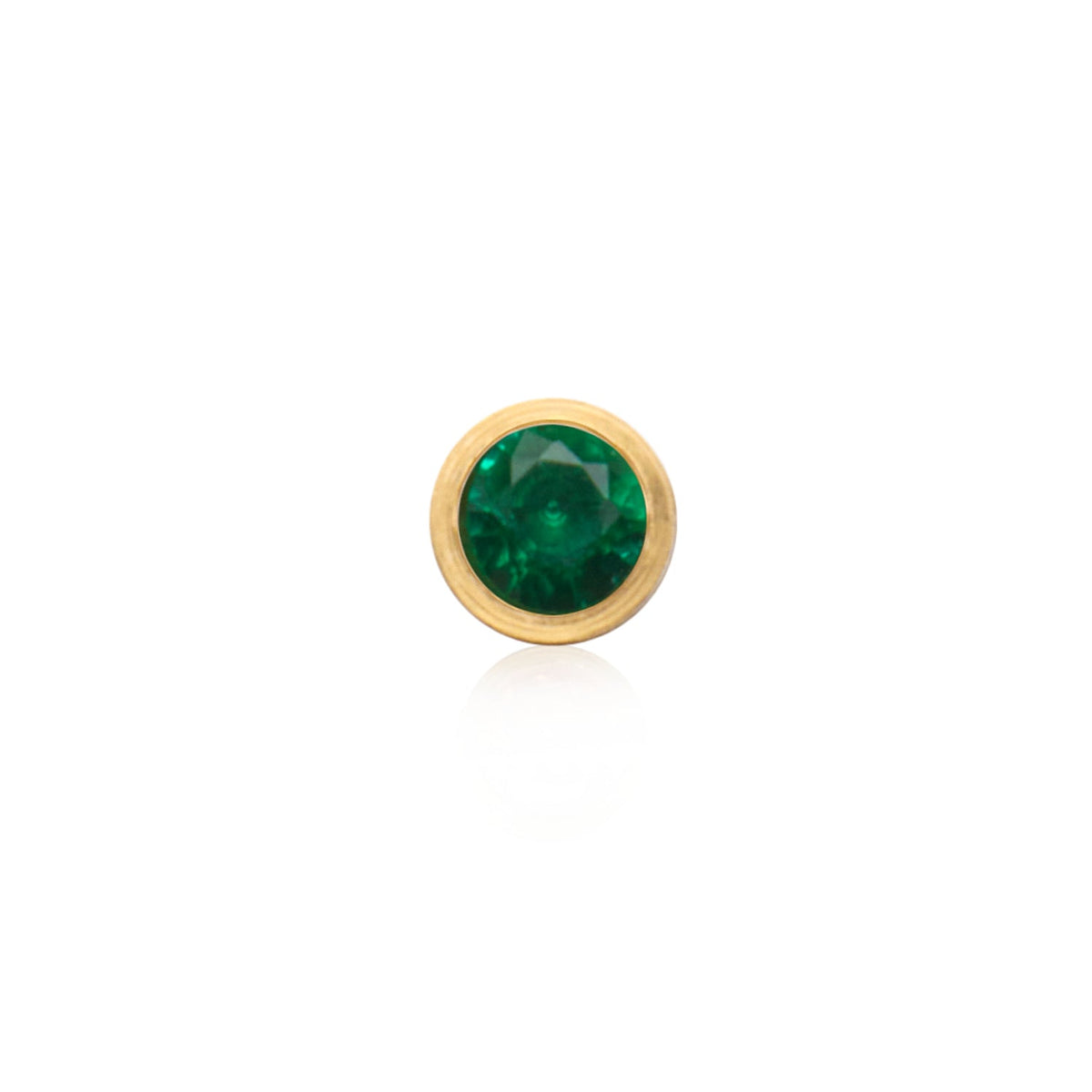 Birthstone Stud Earring (Gold)
