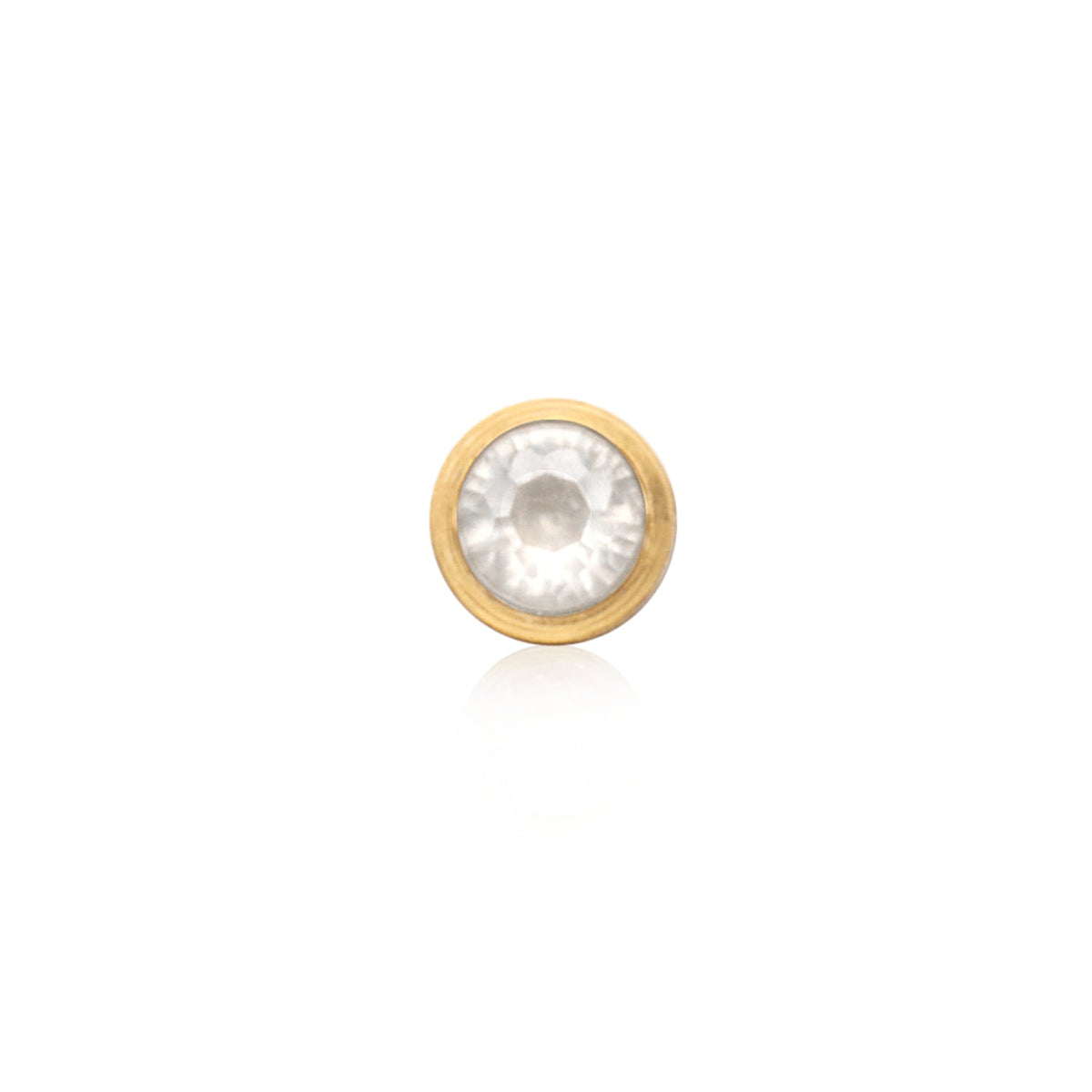 Stamped - Crystal Heart Birthstone