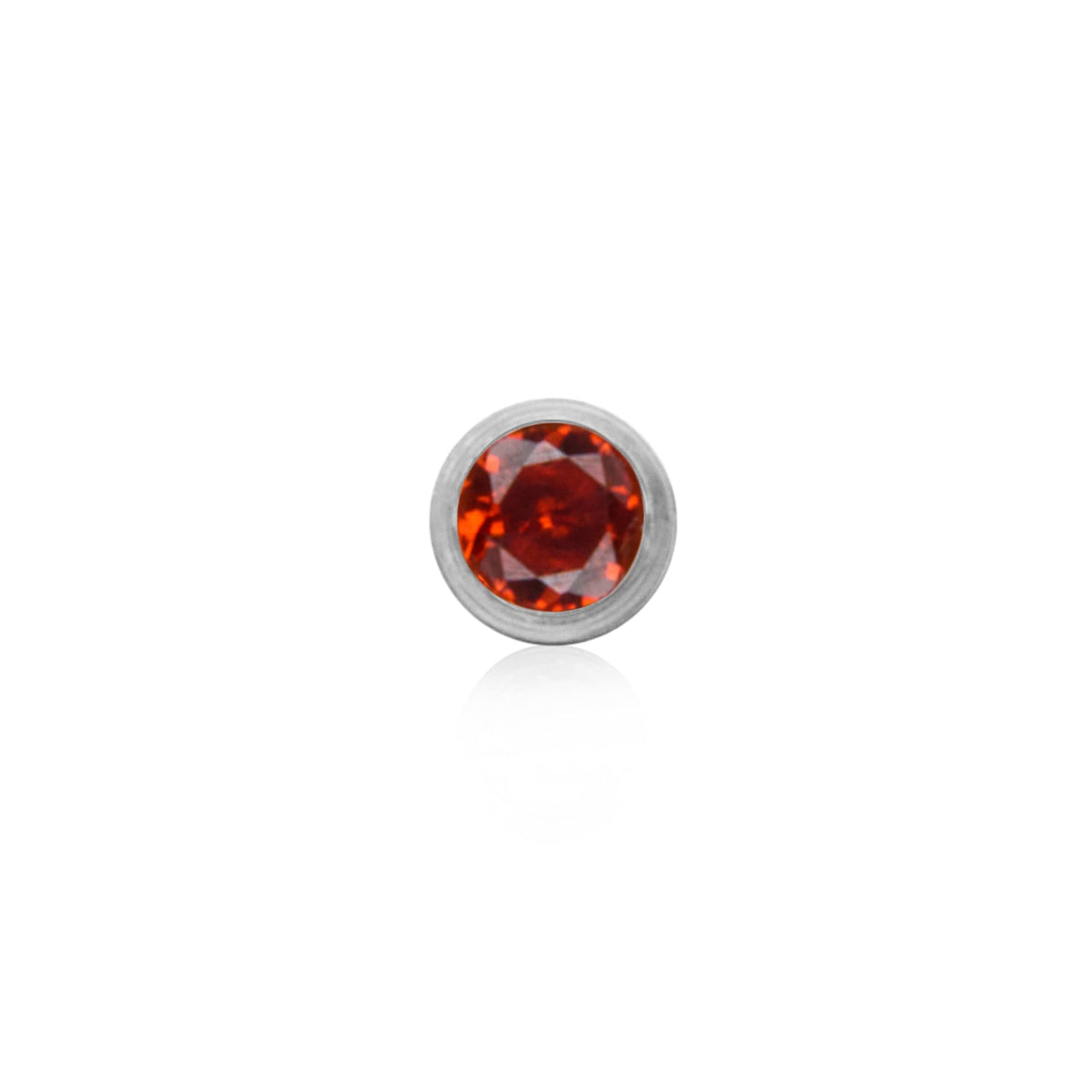 Birthstone Stud Earring (Silver)