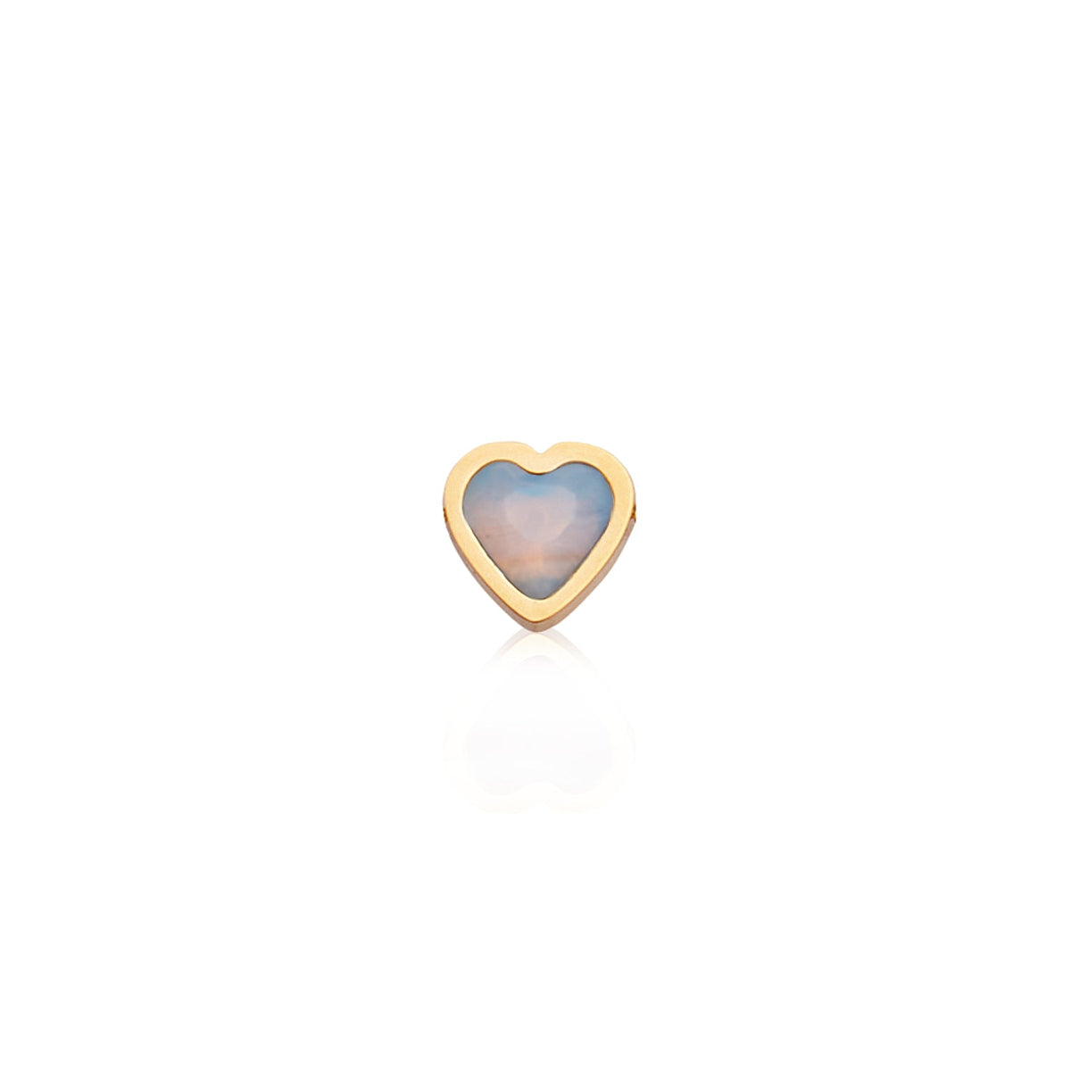 Mini Heart Birthstone Bracelet (Gold)