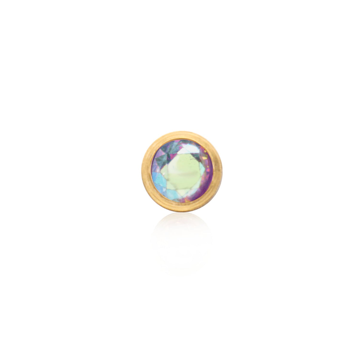 Stamped - Crystal Heart Birthstone