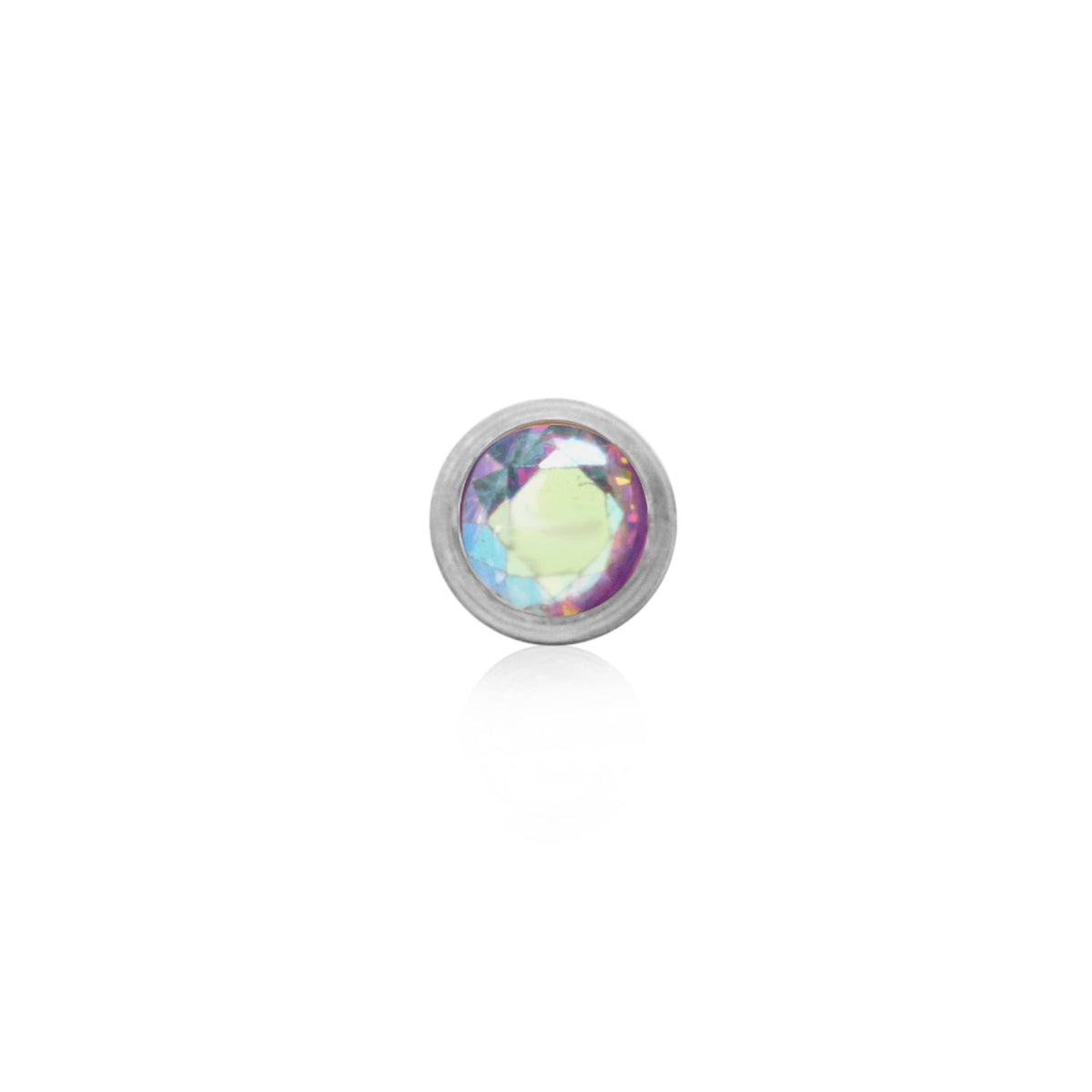 Birthstone Stud Earring (Silver)