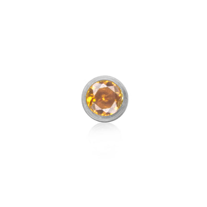 Birthstone Stud Earring (Silver)