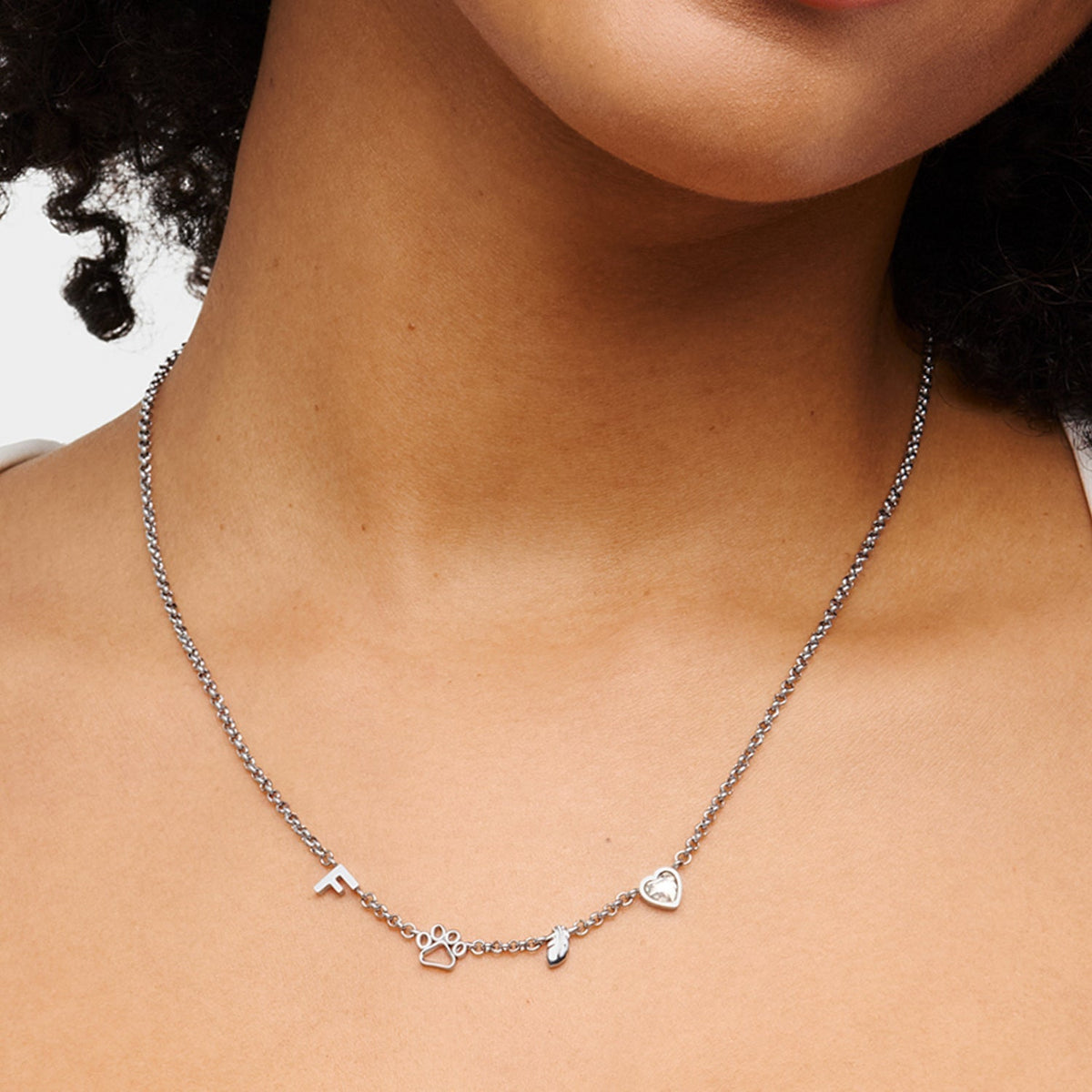 Made Mine Charm Necklace (Silver)