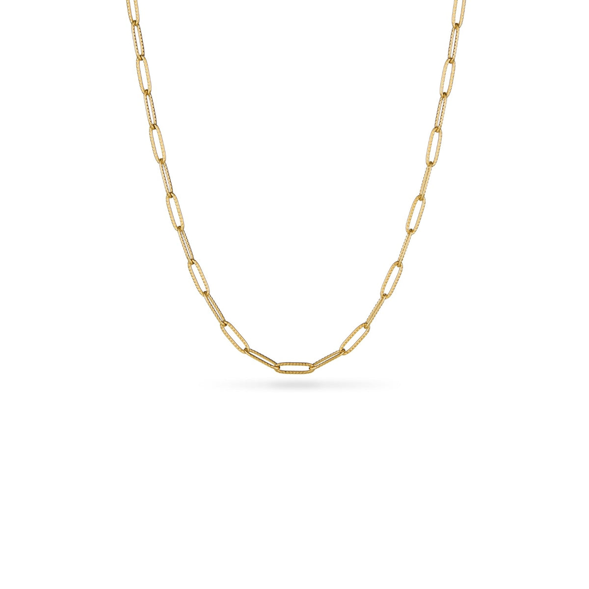Round Photo Locket Sphere Necklace (Gold)