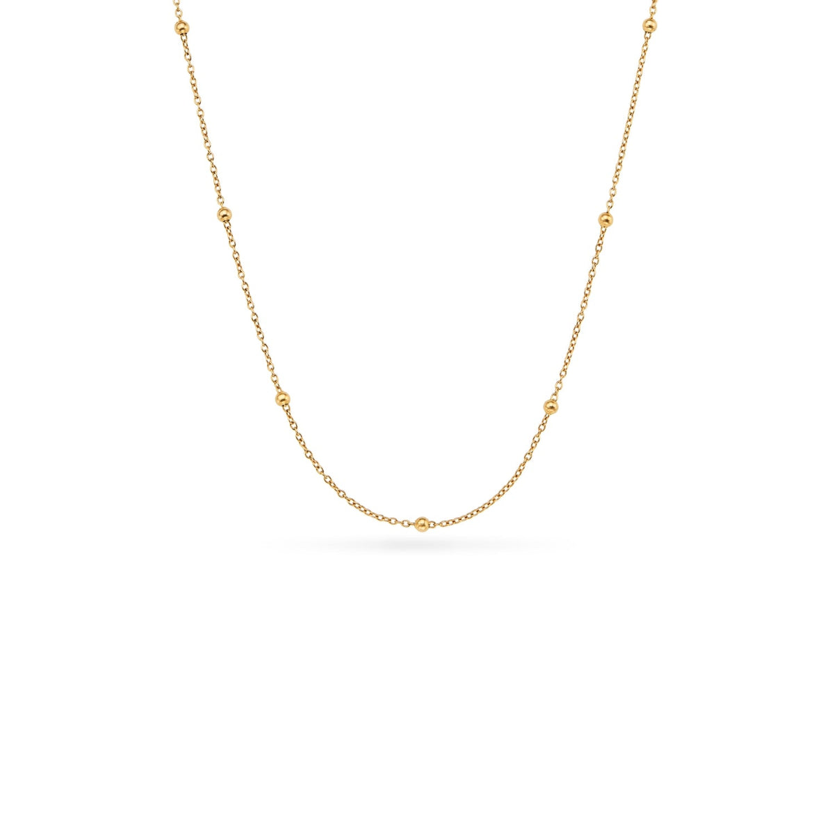 Organic Fingerprint Droplet Necklace (Gold)