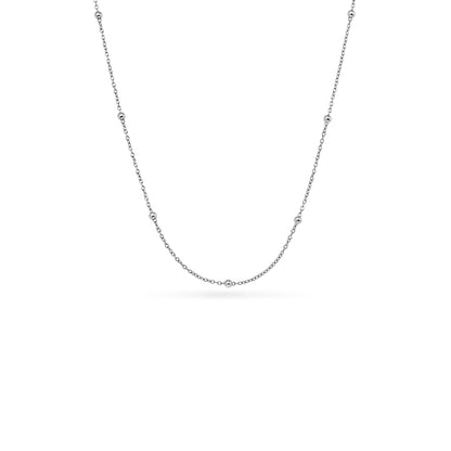 Mother of Pearl Cushion Necklace & Earrings Set (Silver)