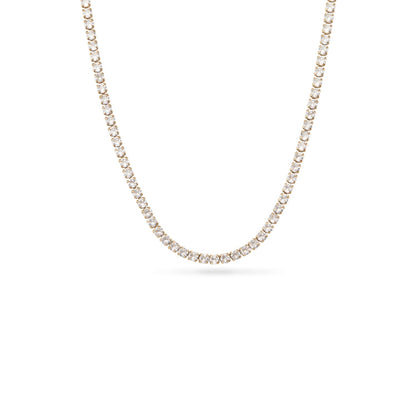 Green Quartz Heart Necklace (Gold)