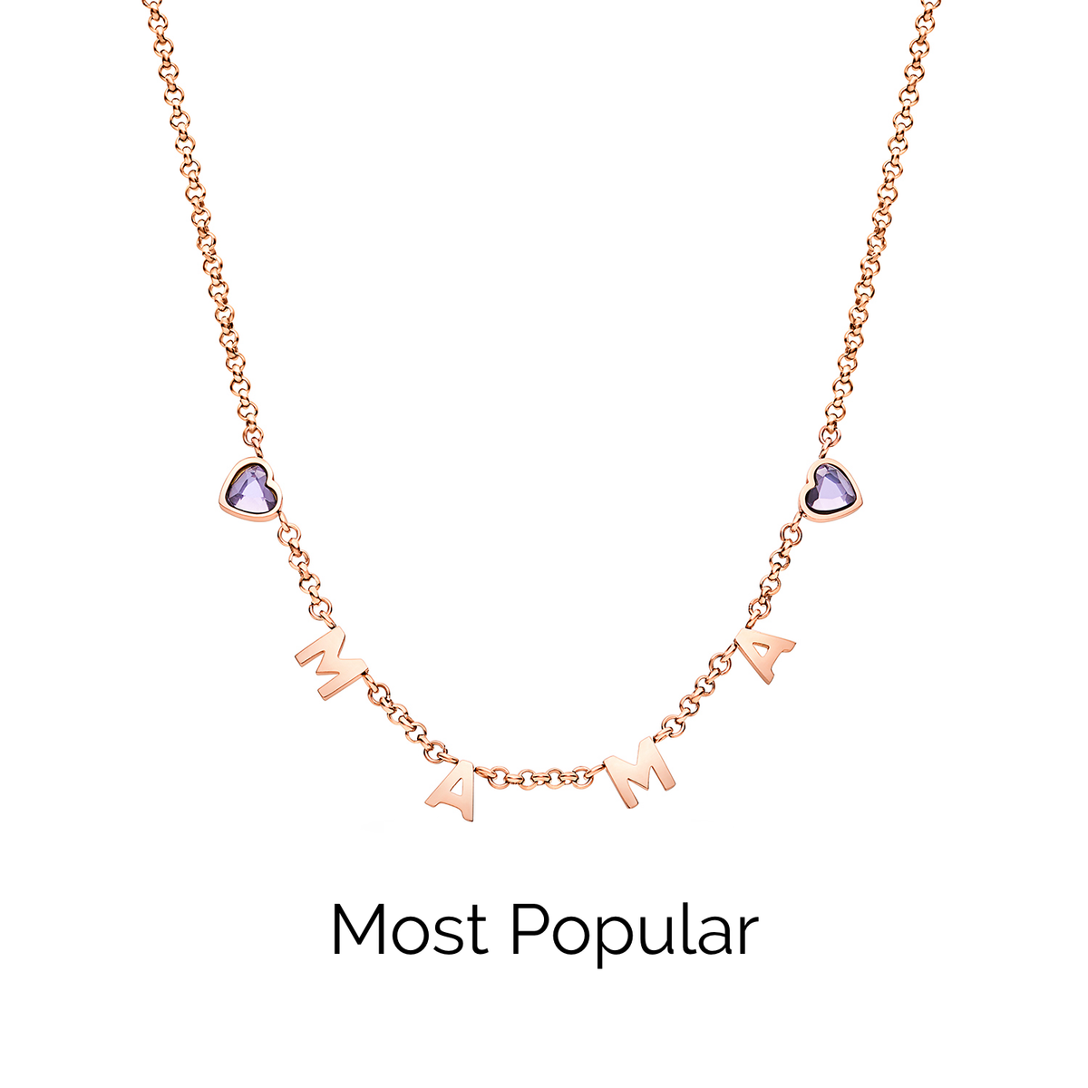 Made Mine Name Necklace (Rose Gold)