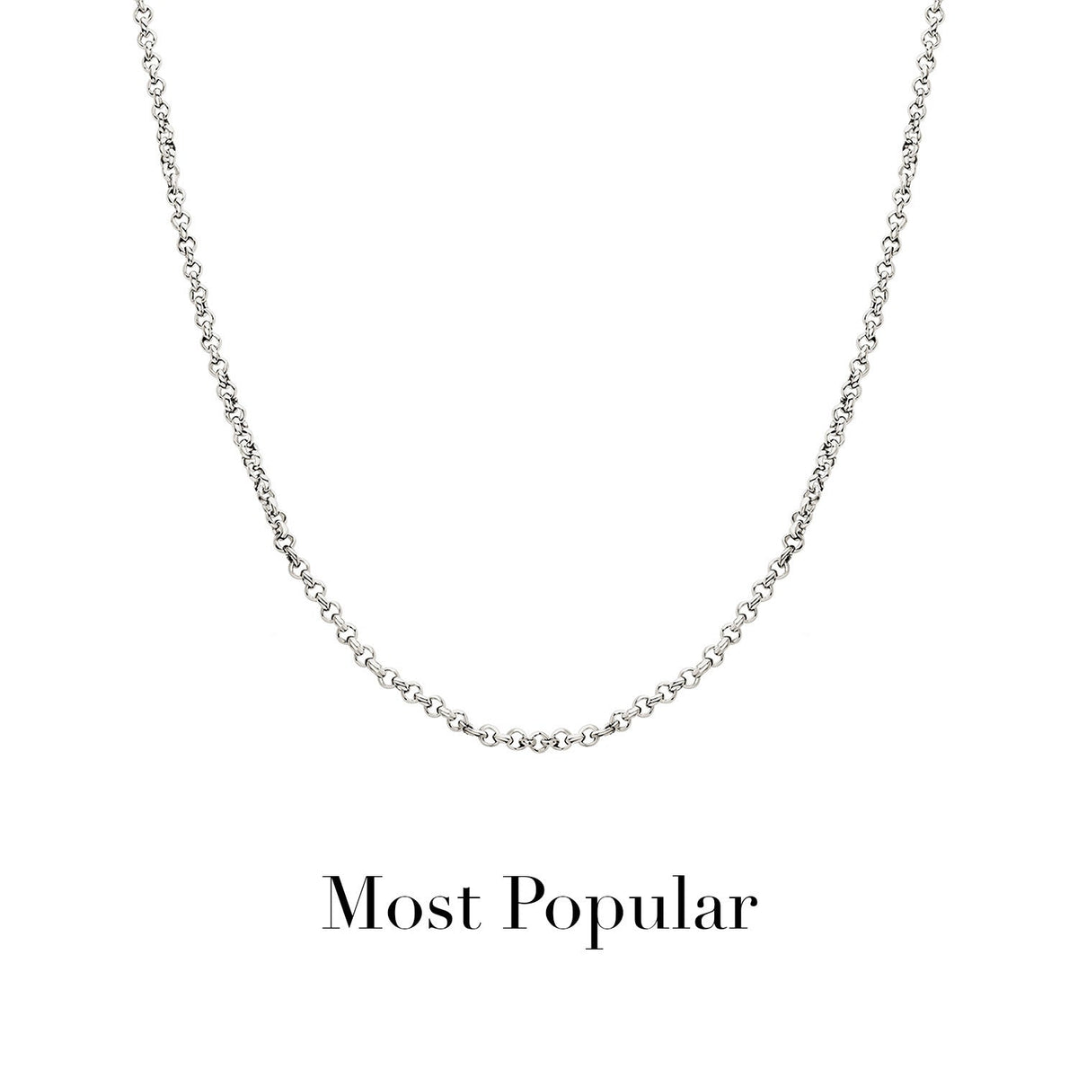 Layering Box Chain Necklace (Silver)