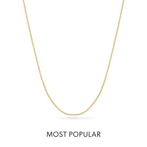 Layering Fine Chain Necklace 16-18 in (Gold)