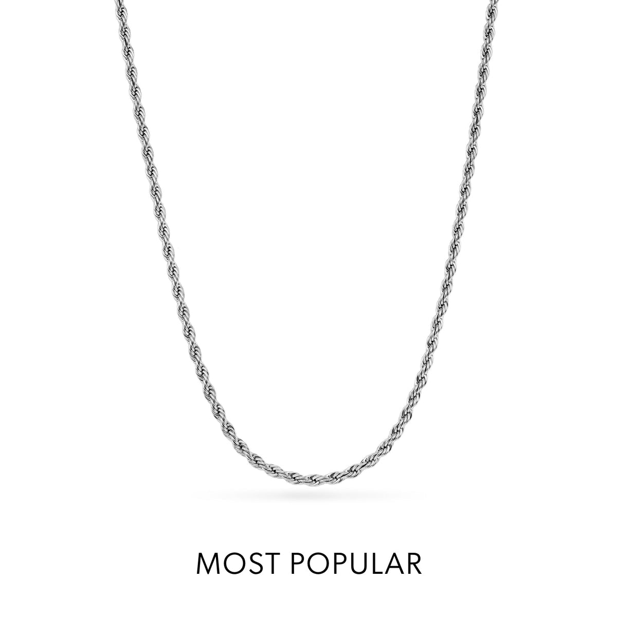 Mother of Pearl Cushion Necklace (Silver)
