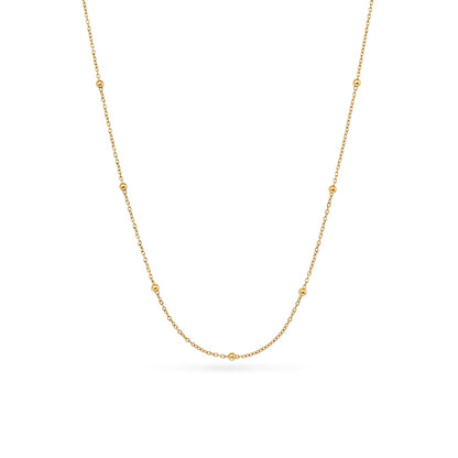 Organic Fingerprint Droplet Necklace (Gold)
