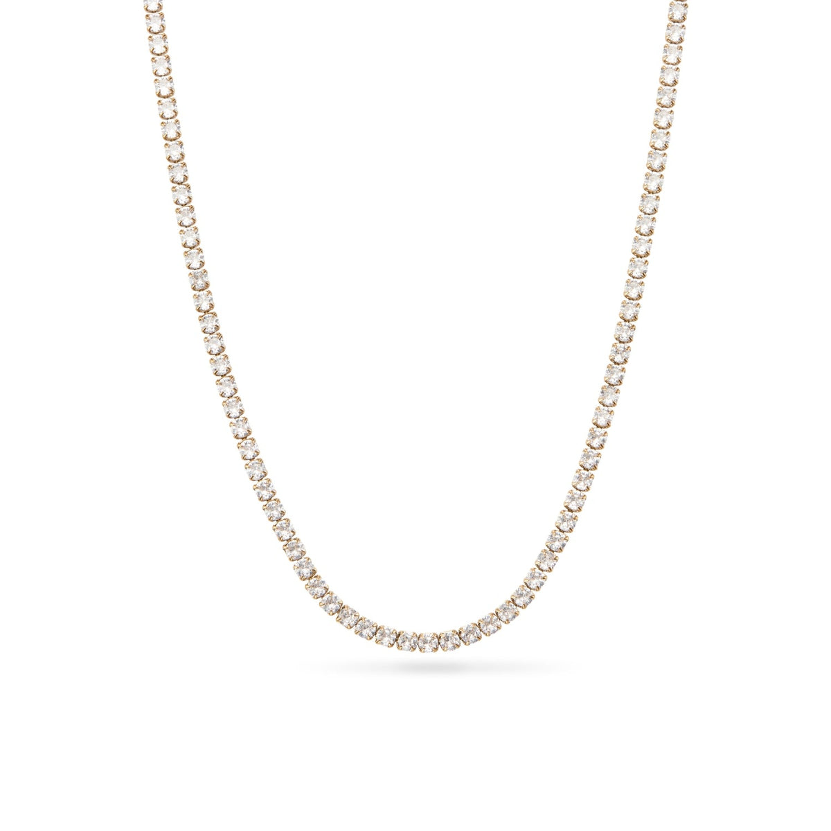 Layering Tennis Chain Necklace (Gold)