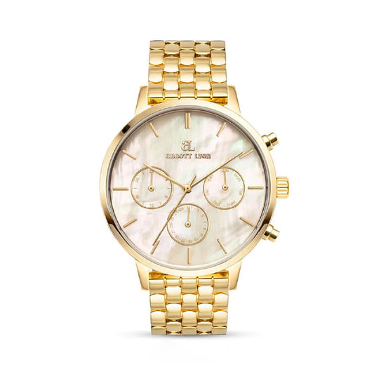 Pearl Link Nueva 40 Watch - Gold