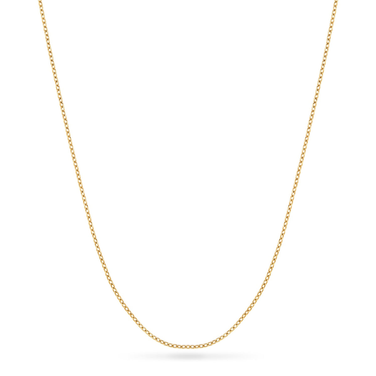 Round Photo Locket Sphere Necklace (Gold)