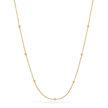 Double Heart Token Fingerprint Necklace (Gold & Silver)