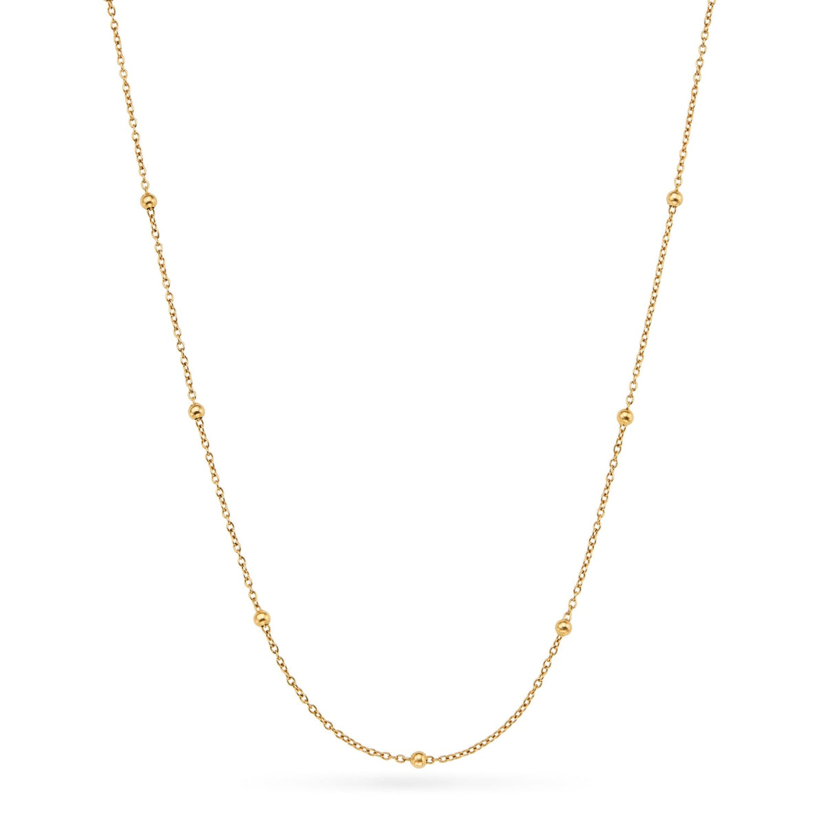 Mother of Pearl Cushion Necklace (Gold)