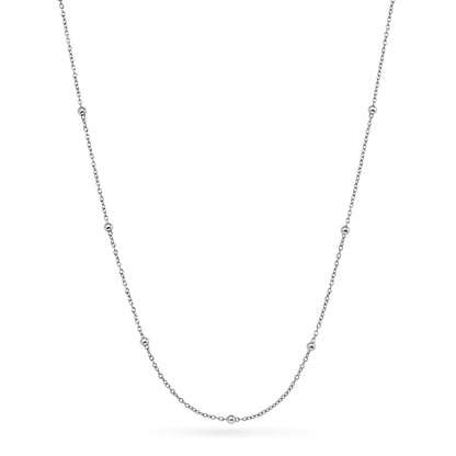 Heart Photo Locket Necklace (Silver)