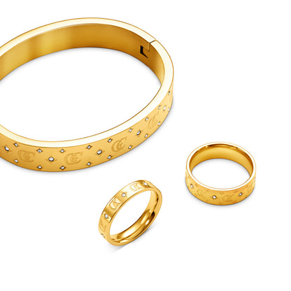 Own Way Monogram Ring (Gold)