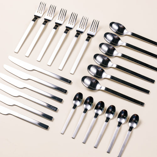 Stainless Steel Flatware, 24-Piece Set