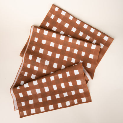 Crosshatch Linen Table Runner