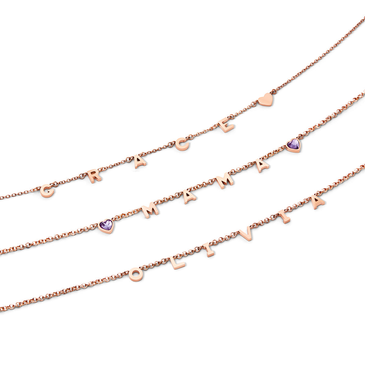 Made Mine Name Necklace (Rose Gold)