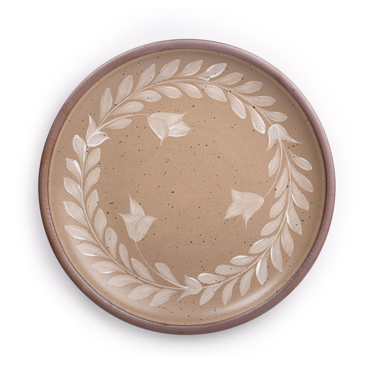 Hand Painted Serving Platter, Tulip Crown