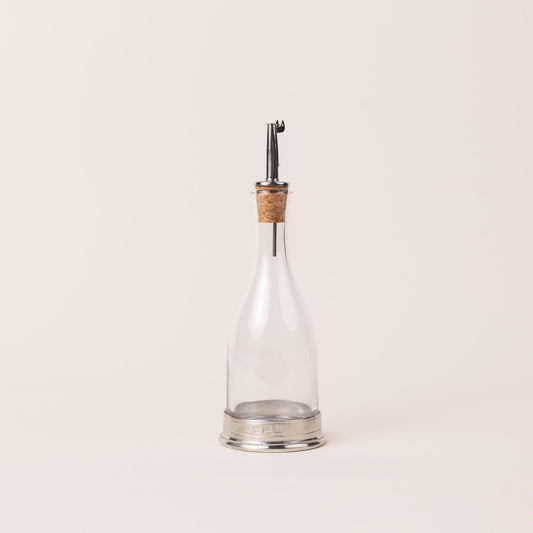 Glass and Pewter Cruet