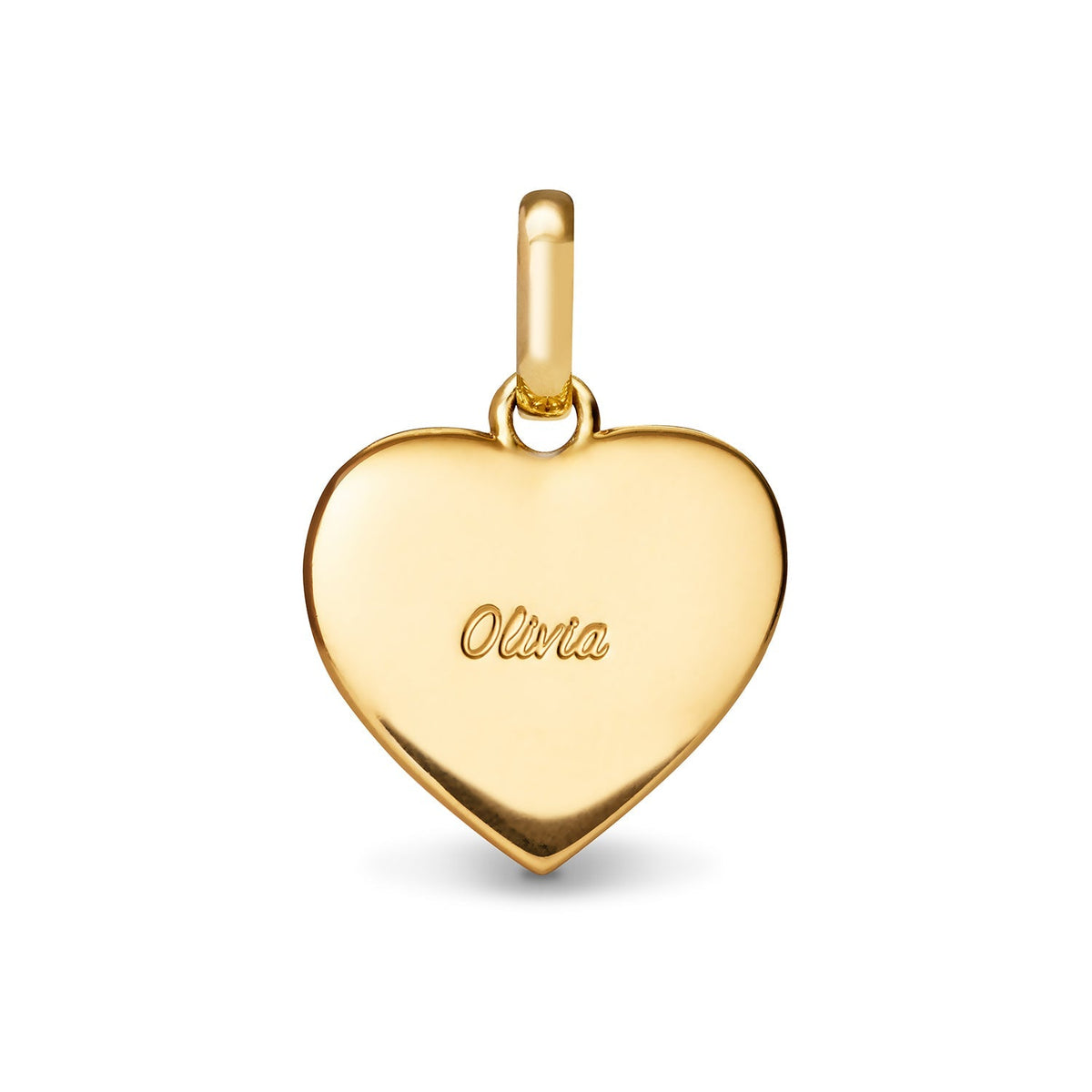 Entwine Custom Heart Necklace (Gold)