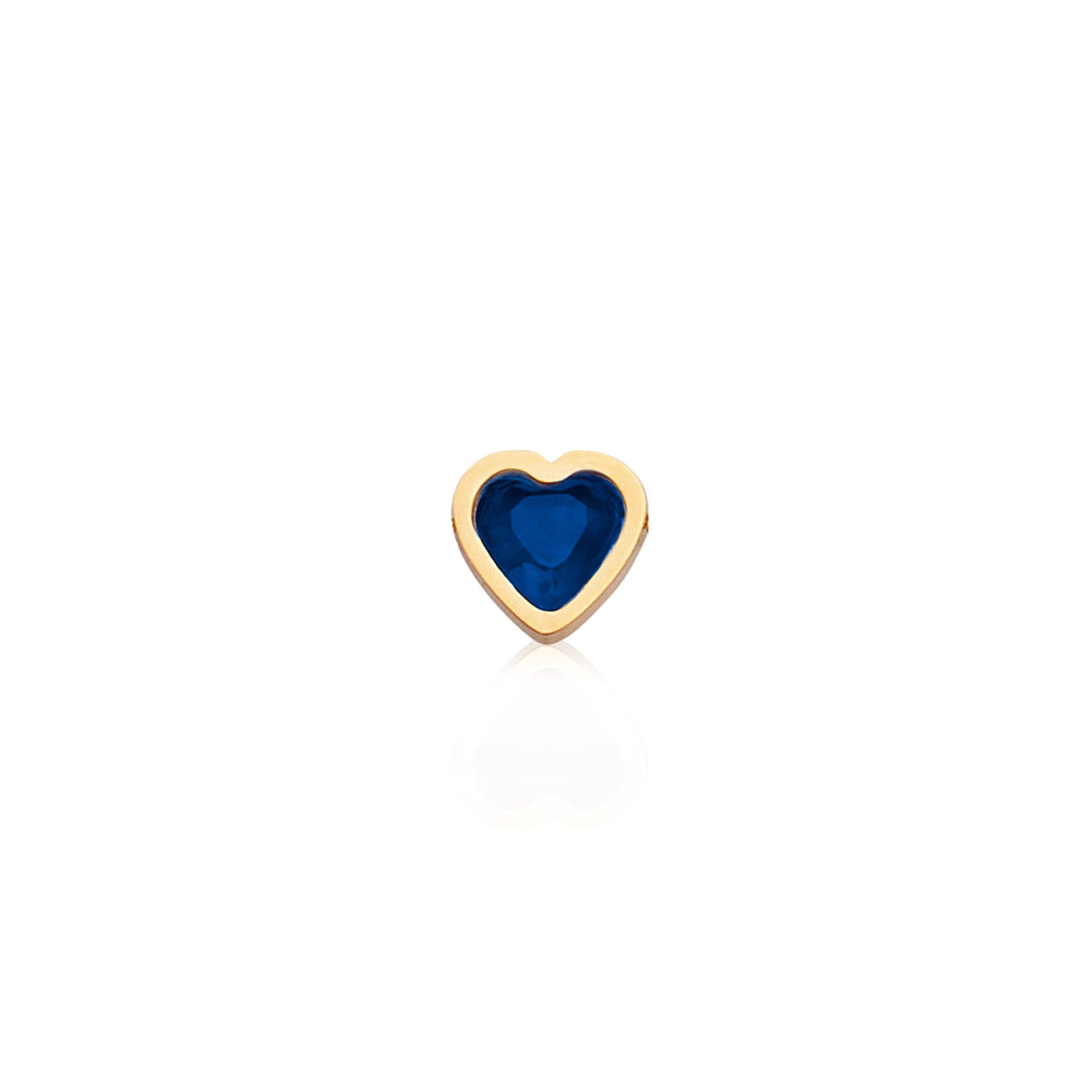 Mini Heart Birthstone Bracelet (Gold)