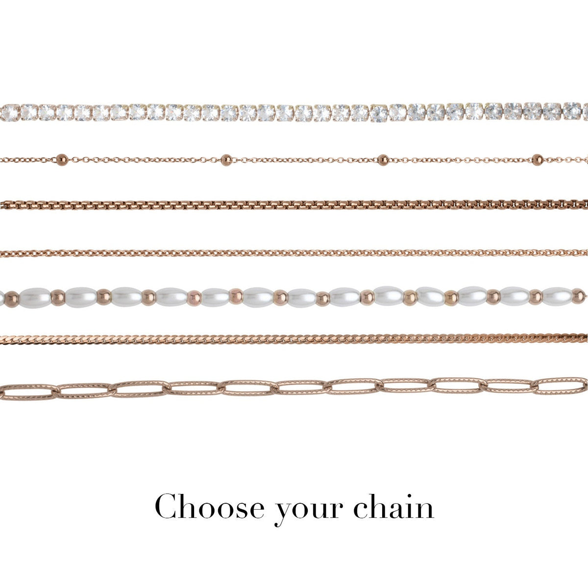Mini Signature Name Bracelet (Rose Gold)